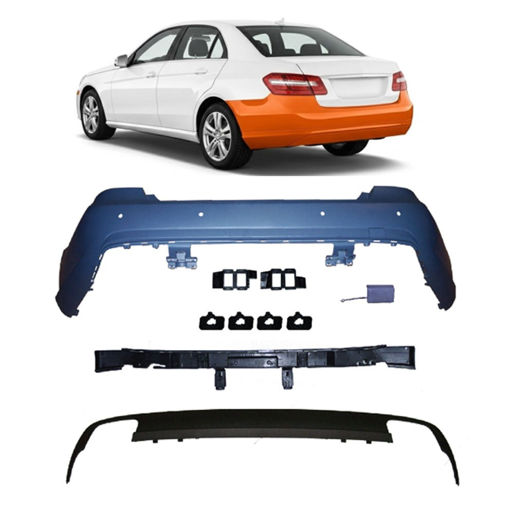 Heckstoßstange mit Diffusor passend für Mercedes E-Klasse W212 Limousine 2009-2013