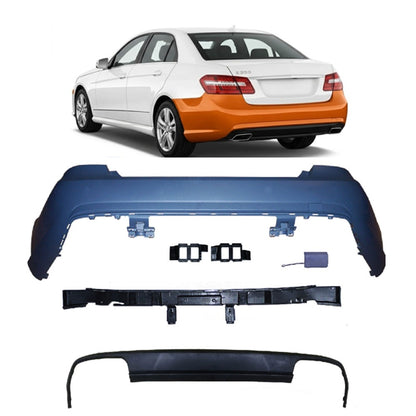 Heckstoßstange Sport mit Diffusor passend für Mercedes E-Klasse W212 2009-2013