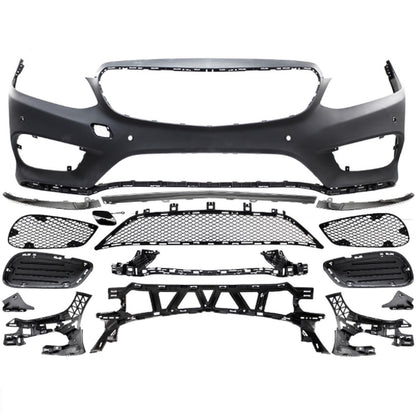 Sport-Stoßstange Front PDC Grill AMG-Stil für MERCEDES E-Klasse W212/S212 Facelift 2013-2016