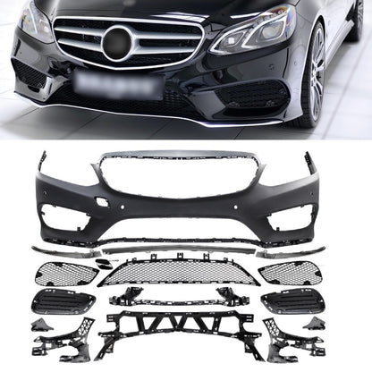Sport-Stoßstange Front PDC Grill AMG-Stil für MERCEDES E-Klasse W212/S212 Facelift 2013-2016