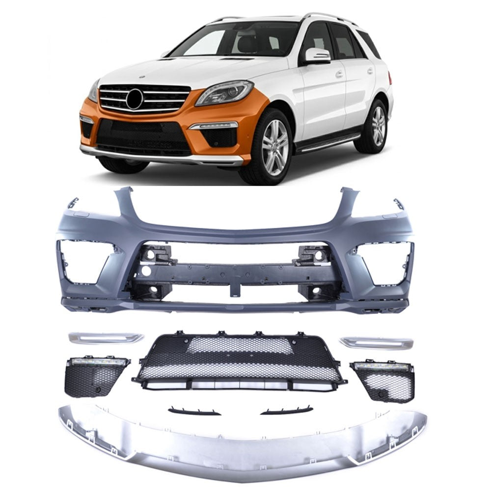 Frontstoßstange mit PDC SRA LED Tagfahrlicht passend für Mercedes ML W166 2012-2015