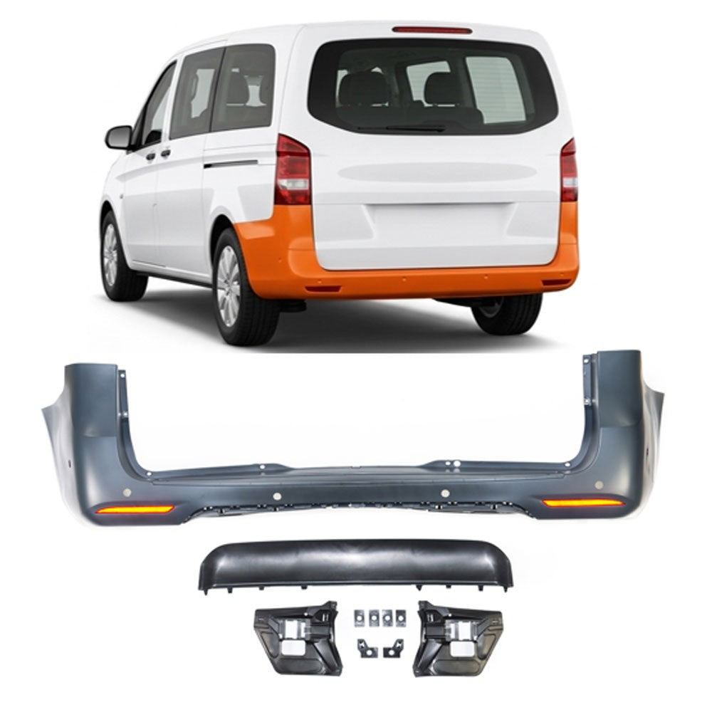 Heckstoßstange mit PDC-Löchern passend für Mercedes Vito W447 2014-2019