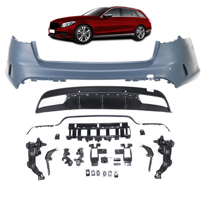 Heckstoßstange PDC Diffusor passend für Mercedes C-Klasse S205 T-Modell 2015-2018
