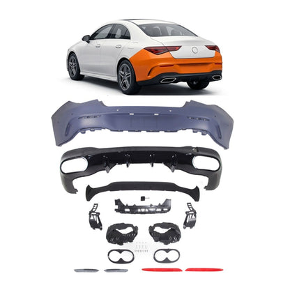 Heckstoßstange mit PDC und Diffusor passend für Mercedes CLA C118 2019-