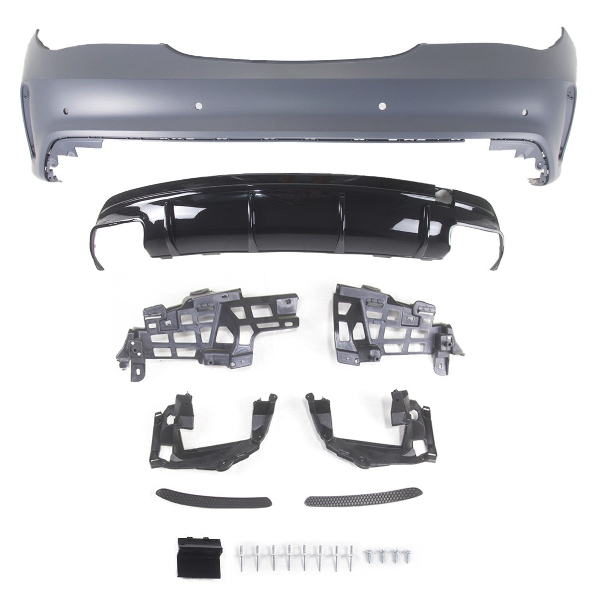 Heckstoßstange mit PDC und Diffusor passend für Mercedes CLA C117 2014-2019
