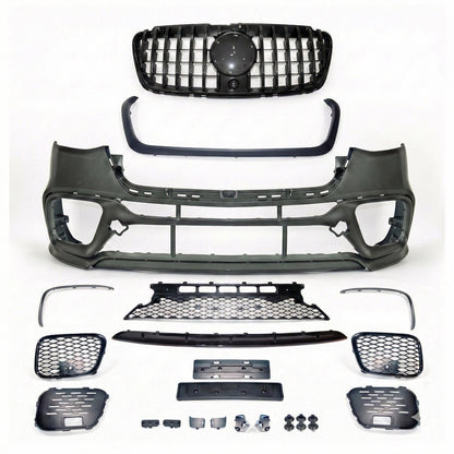 Frontstoßstange mit schwarzem Grill passend für Mercedes Sprinter W907 2019-2021