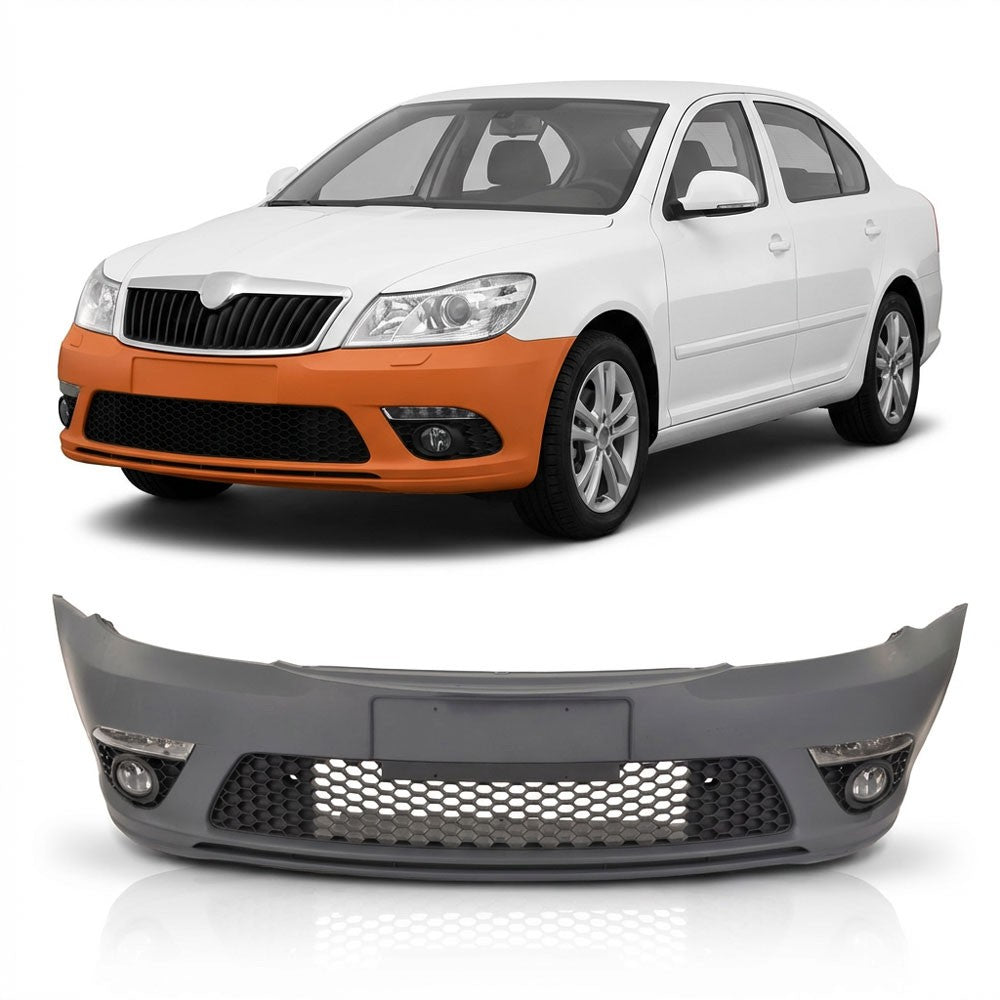 Frontstoßstange mit LED-Tagfahrlicht & Nebelscheinwerfern passend für Skoda Octavia 1Z 2009-2012