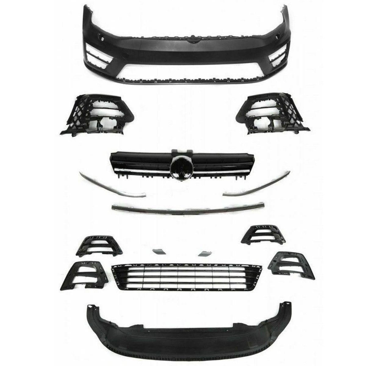 Frontstoßstange mit SRA passend für VW Golf 7 R 2012-2017
