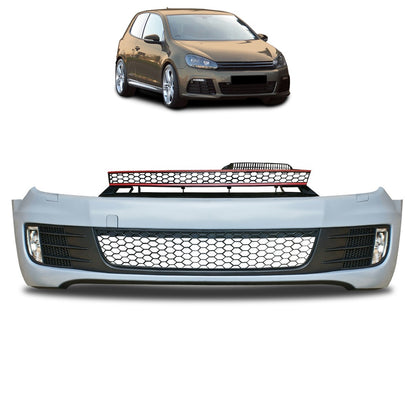 Frontstoßstange mit Grill + Nebelscheinwerfer passend für VW Golf 6 2008-2013