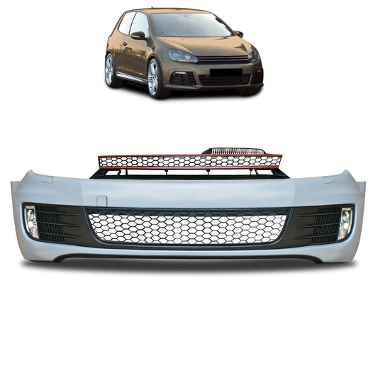 Frontstoßstange mit Grill + Nebelscheinwerfer passend für VW Golf 6 2008-2013