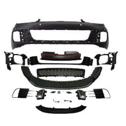 Frontstoßstange mit Grill + Nebelscheinwerfer passend für VW Golf 6 2008-2013