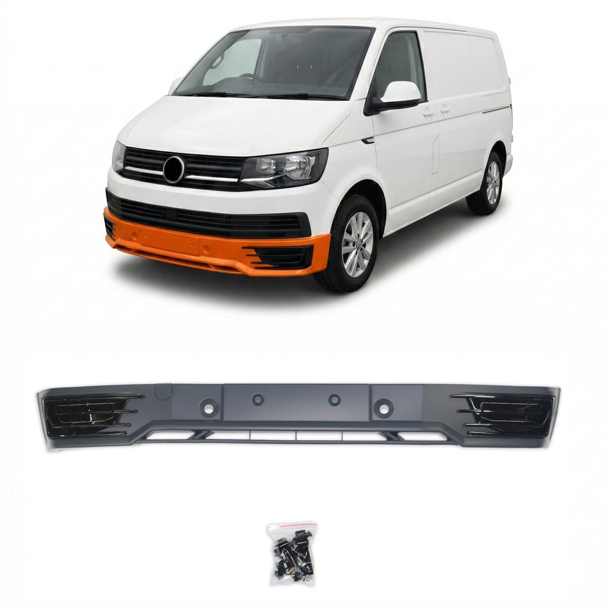 Frontstoßstangen Spoiler passend für VW Transporter T6 2015-2019