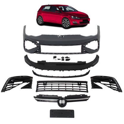 Frontstoßstange mit SRA und Grill passend für VW Golf 8 2019-heute R