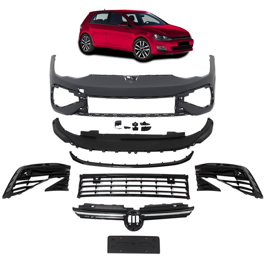 Frontstoßstange mit SRA und Grill passend für VW Golf 8 2019-heute R