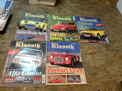 Motor Klassik das Oldtimer Magazin aus dem Jahr 1996 (5 Stk) Super erhalten