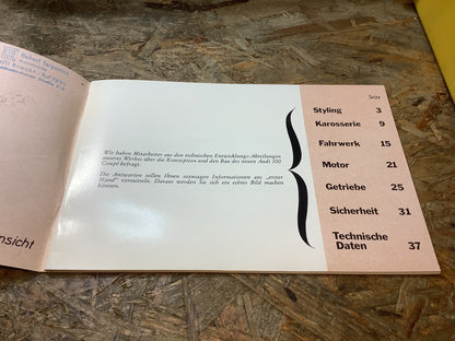 Audi 100 Coupé Heft