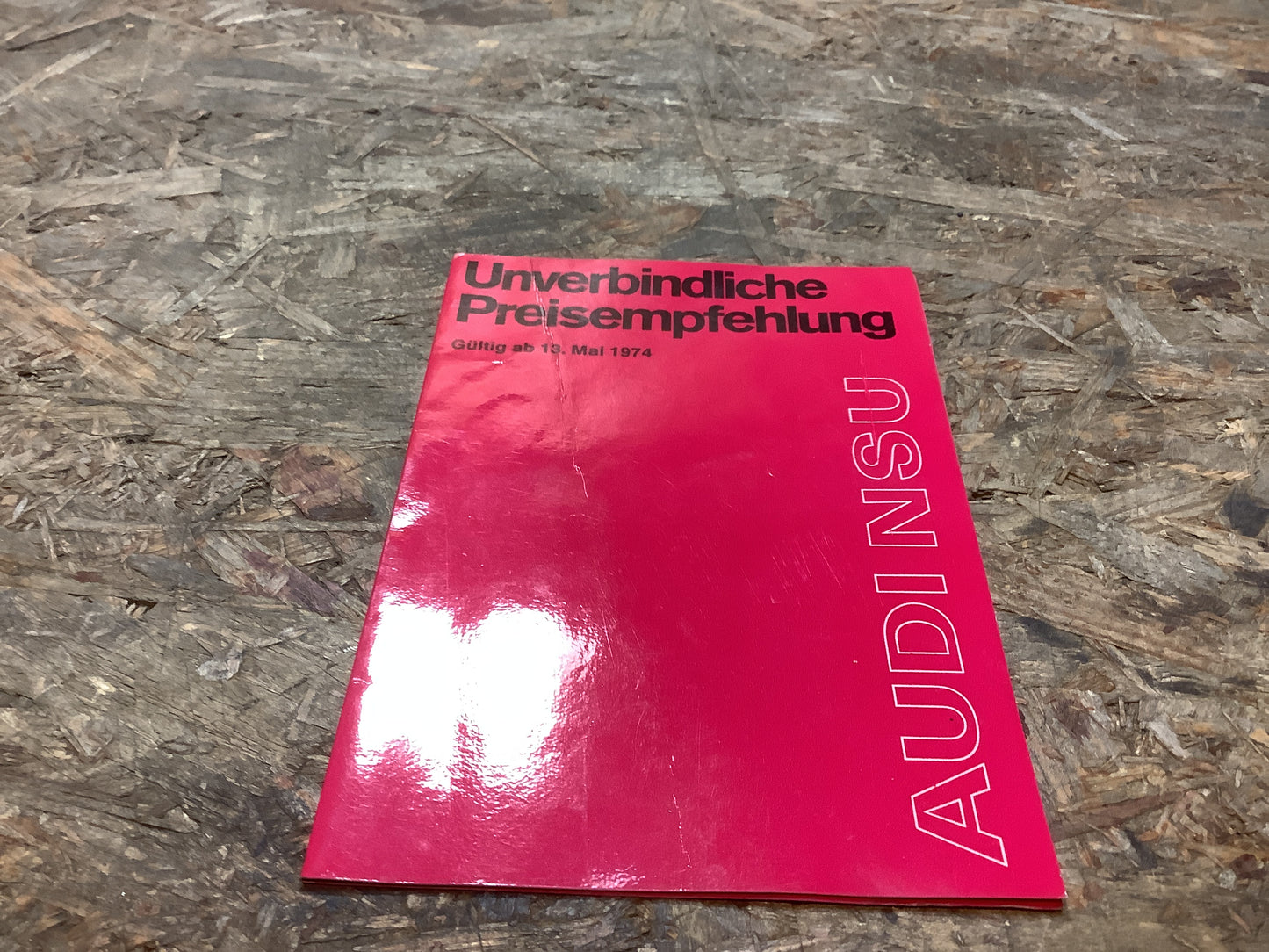 Unverbindliche Preisempfehlung Gültig ab 13.Mai 1974 Audi NSU