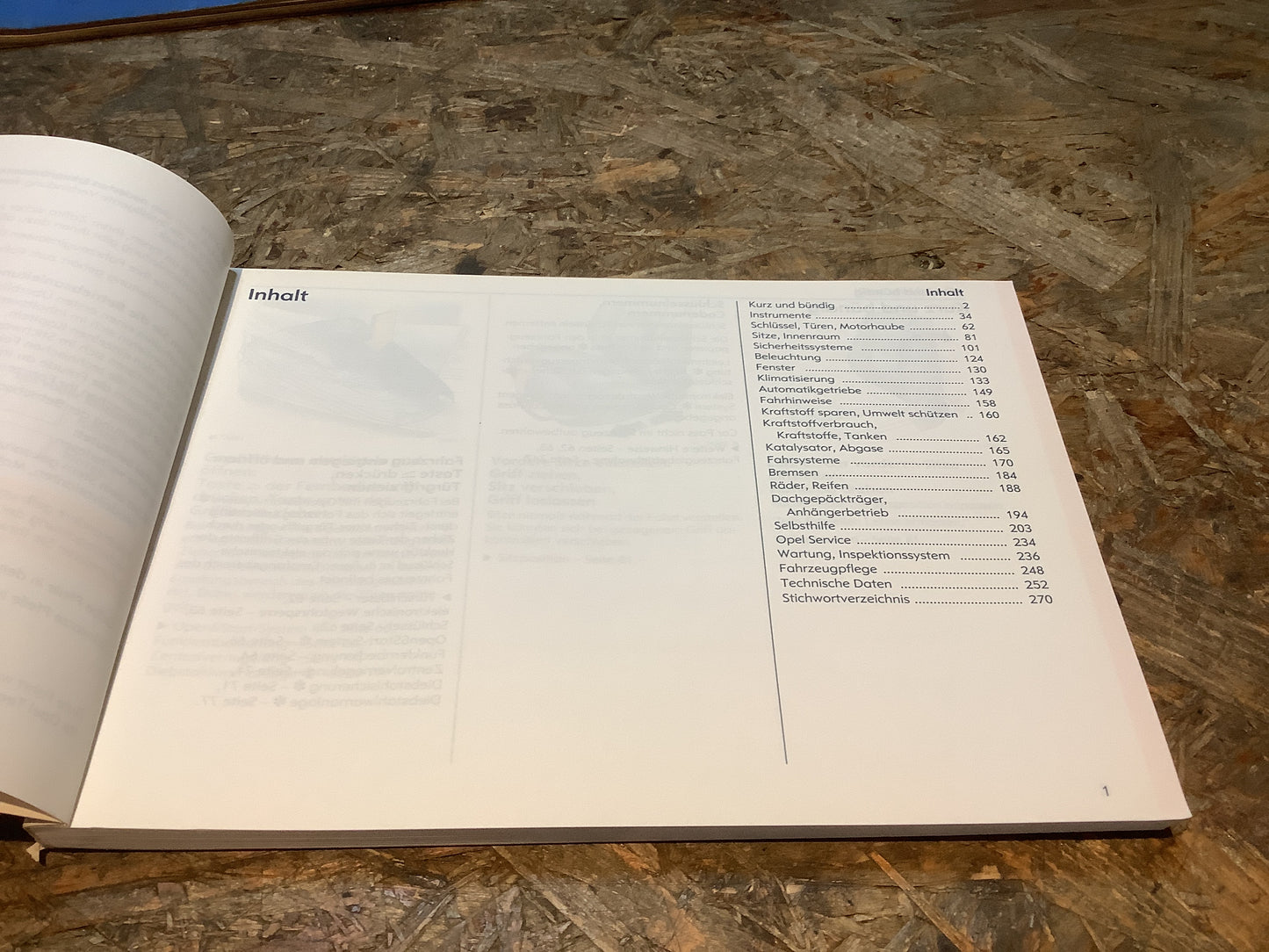 Opel Zafira Betriebsanleitung Stand April 2005