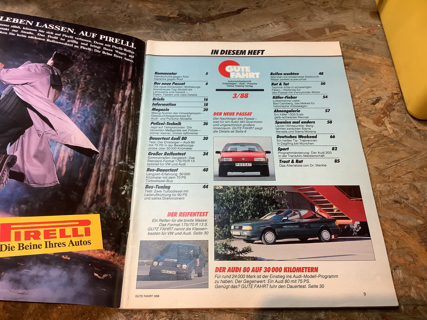 Gute Fahrt Der neue Passat Ausgabe 3/88