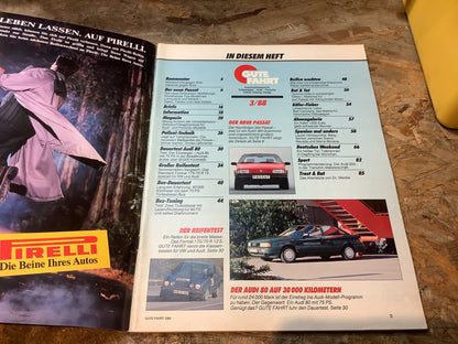 Gute Fahrt Der neue Passat Ausgabe 3/88