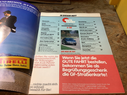 Gute Fahrt Der neue Passat im Test Zeitschrift Ausgabe 6/88