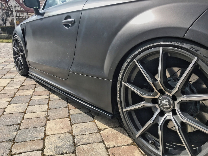 CUP Seitenschweller Audi TT RS, TTS, 8J, Coupe + Roadster Schwarz Glanz