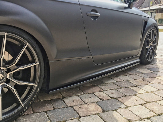 CUP Seitenschweller Audi TT RS, TTS, 8J, Coupe + Roadster Schwarz Glanz
