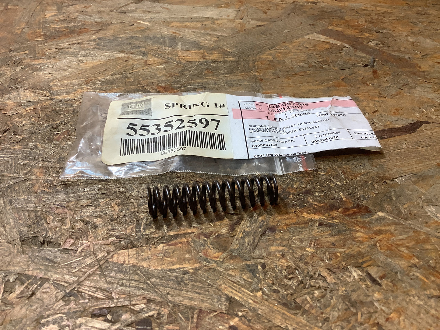 Chevrolet Aveo 5 Feder, Öldruckbegrenzungsventil Original Gm NEU