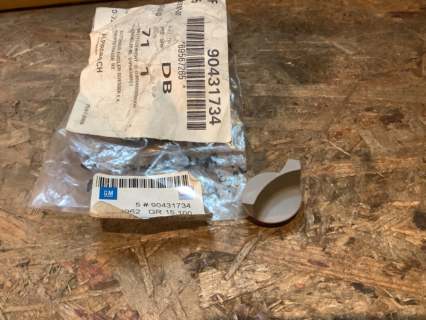 Opel Omega B, Zafira A Drehkopf Seitenwand Original GM NEU