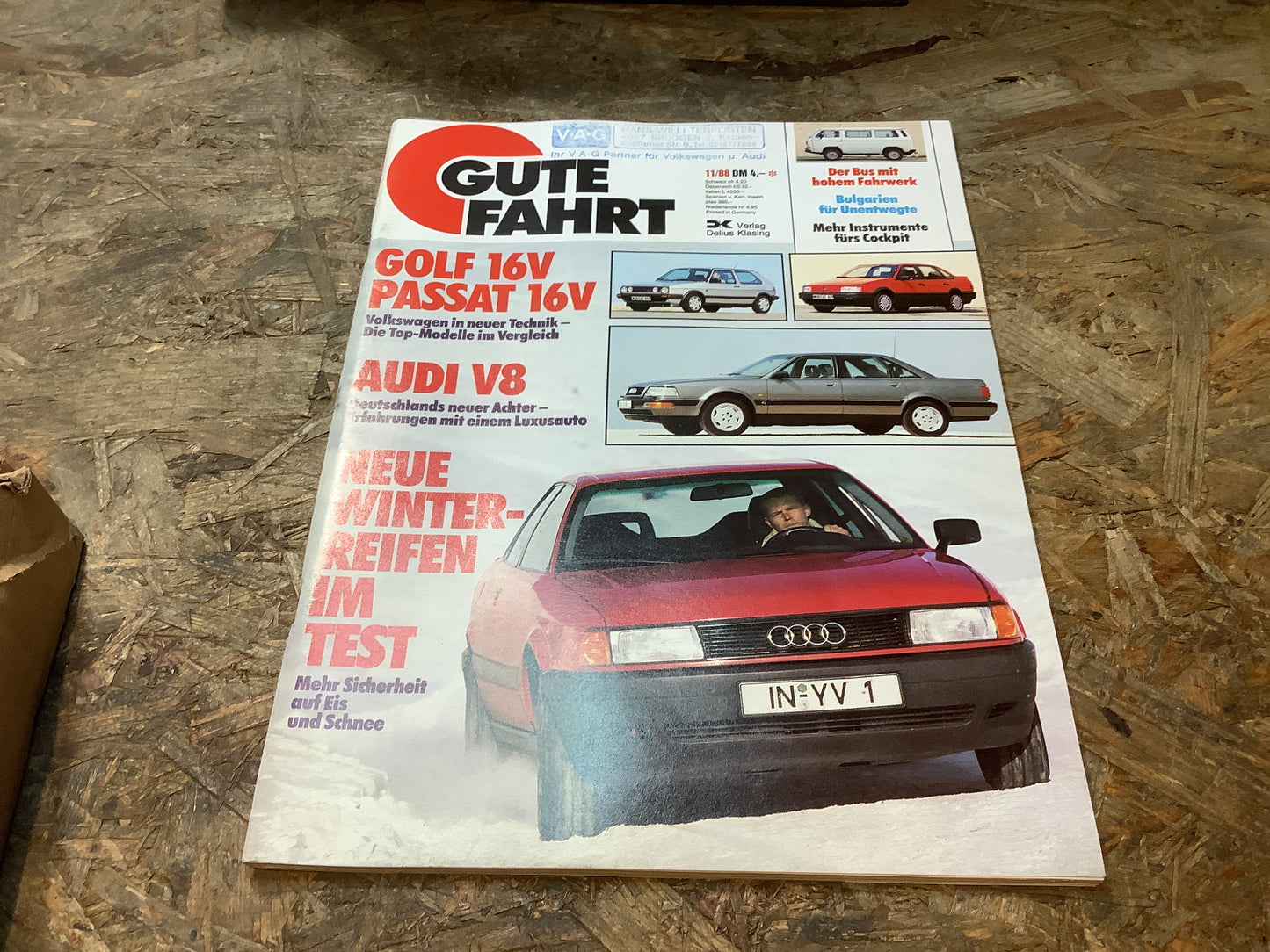 Gute Fahrt Neue Winterreifen im Test Ausgabe 11/88