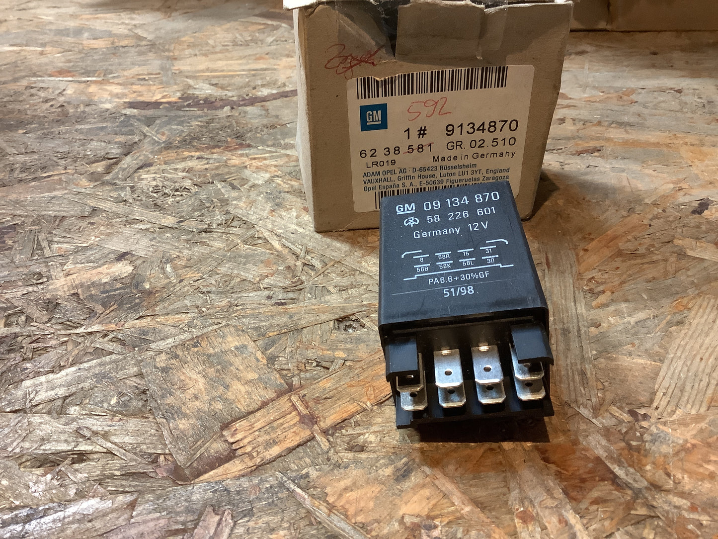Opel Vectra B, Astra G Relais Abblendlicht Original GM NEU