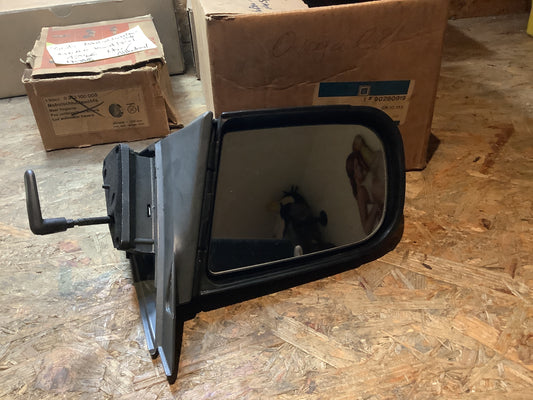 Opel Omega A Außenspiegel mit Glas Manuell ohne Spiegelkappe Original GM NEU