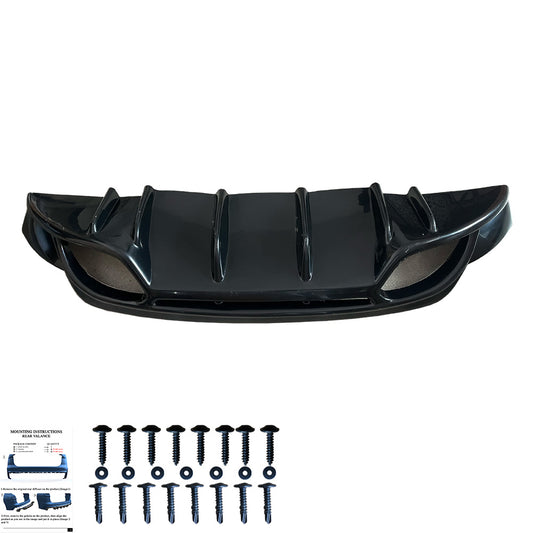 Heckstoßstange Diffusor Hochglanz Schwarz passend für Alfa Romeo Giulietta 2010-2020
