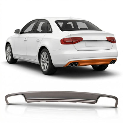 Heckdiffusor Silbergrau passend für Audi A4 B8 8K 2012-2015