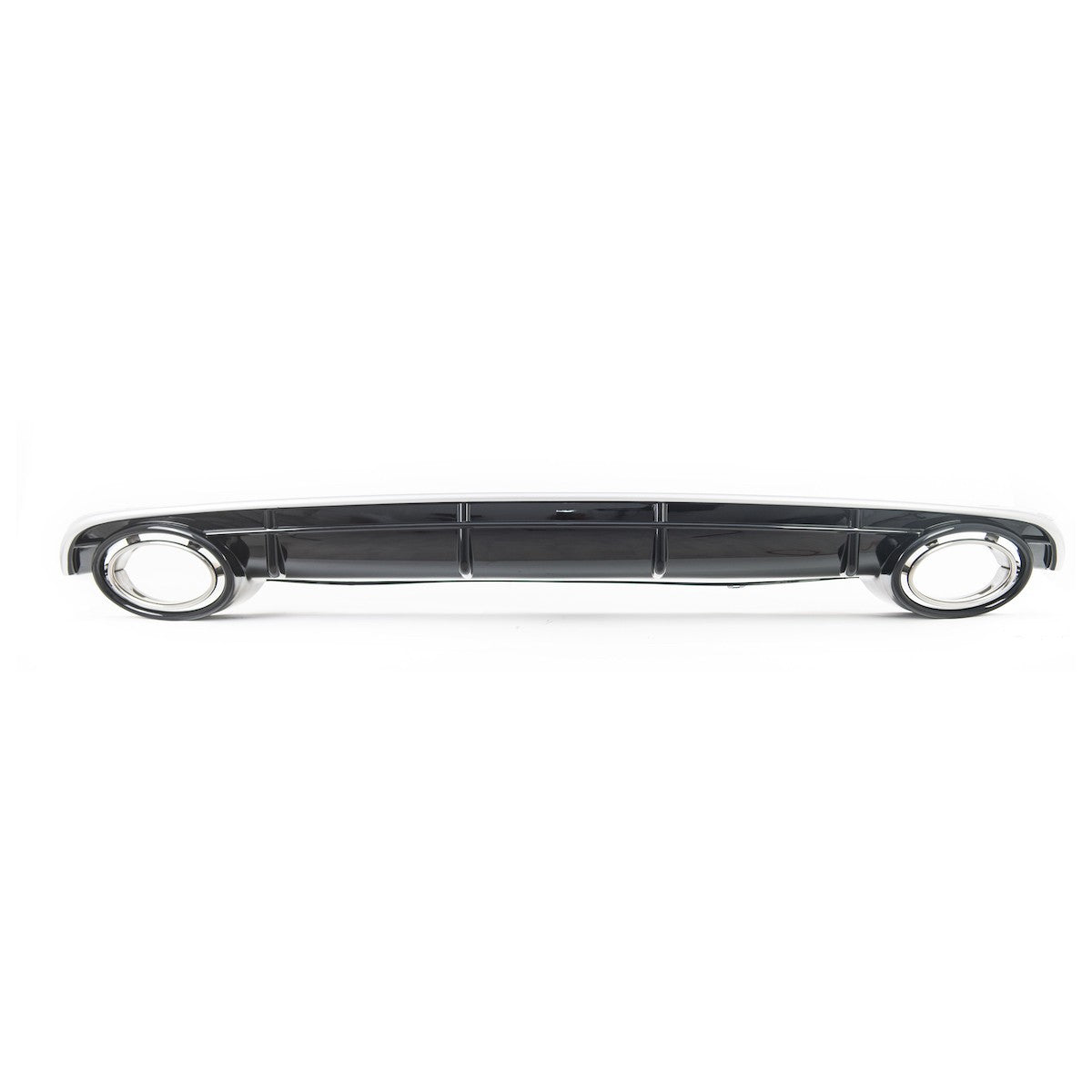 Heckstoßstange Diffusor Hochglanz Silber passend für Audi A6 C7 4G 2015-2018