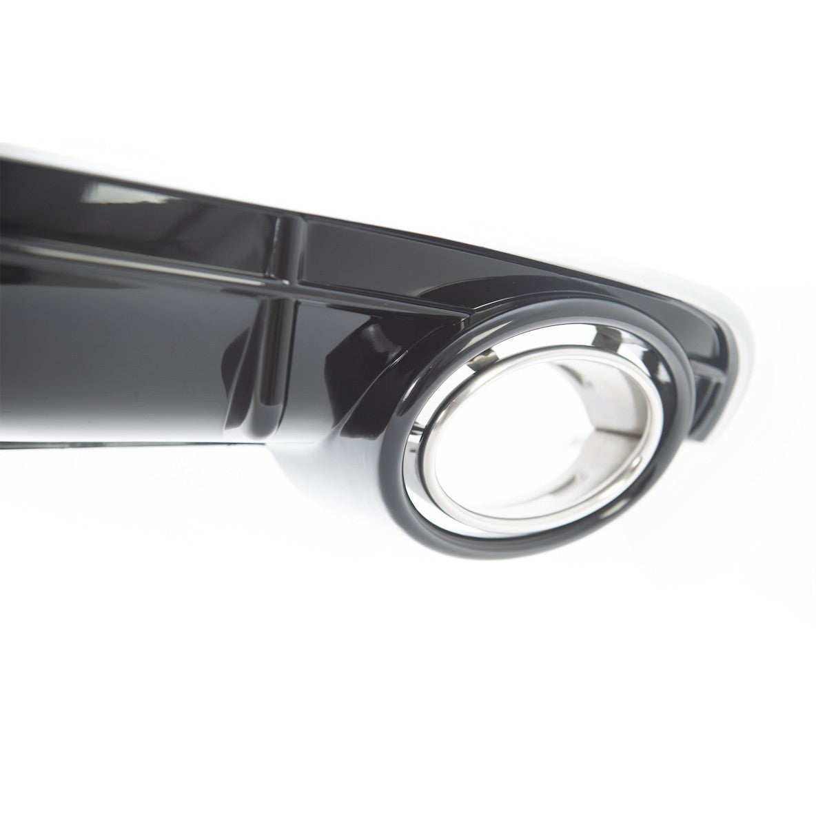 Heckstoßstange Diffusor Hochglanz Silber passend für Audi A6 C7 4G 2015-2018