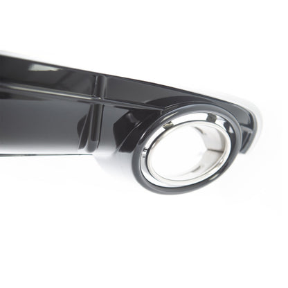 Heckstoßstange Diffusor Hochglanz Silber passend für Audi A6 C7 4G 2015-2018