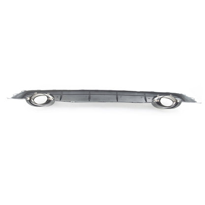 Heckstoßstange Diffusor Hochglanz Silber passend für Audi A6 C7 4G 2015-2018