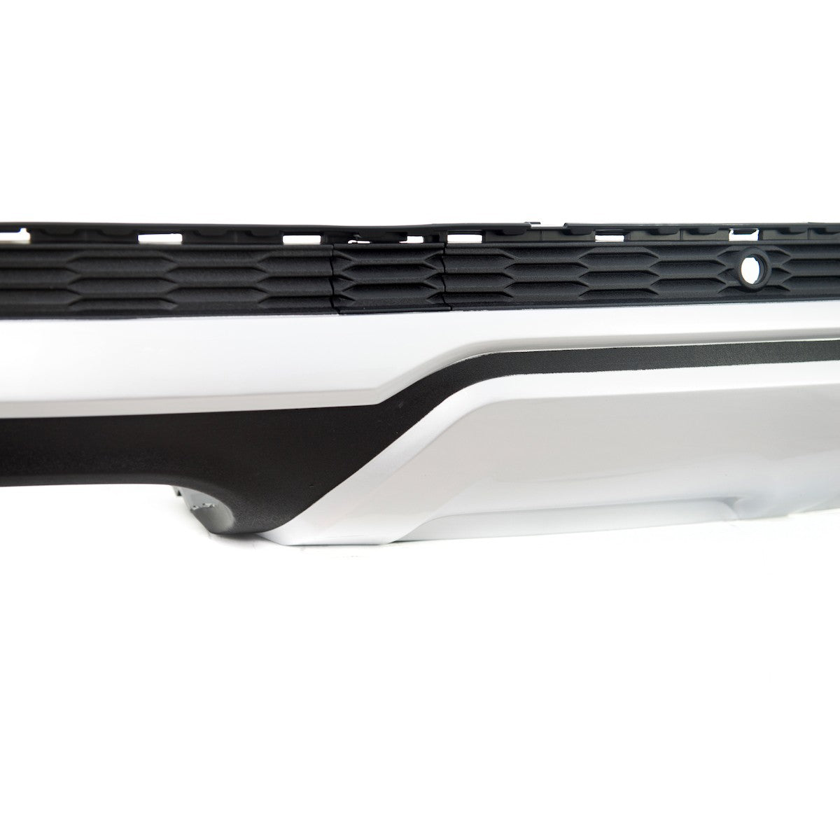 Heckdiffusor Silber mit Endrohren passend für Audi Q7 (4M) Facelift 2021-2024