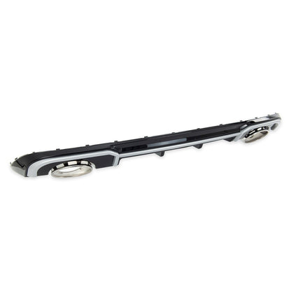 Heckdiffusor Silber & Hochglanz Schwarz passend für Audi A3 8V Sportback 2016-2021