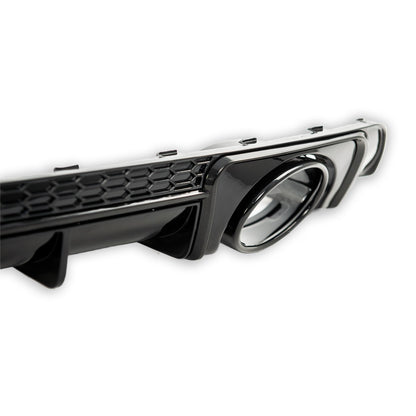 Heckstoßstange Diffusor Hochglanz Schwarz passend für Audi TT FV 8S 2014-2018