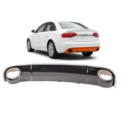 Heckdiffusor mit Rohren passend für Audi A4 B8 Limousine Avant 2008-2011
