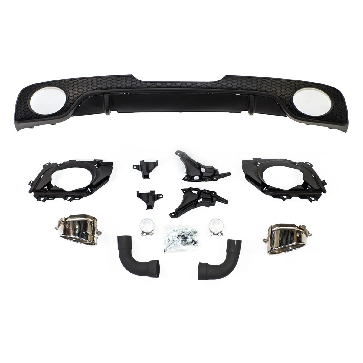 Heckdiffusor mit Endrohren passend für Audi TT 8J 2008-2014