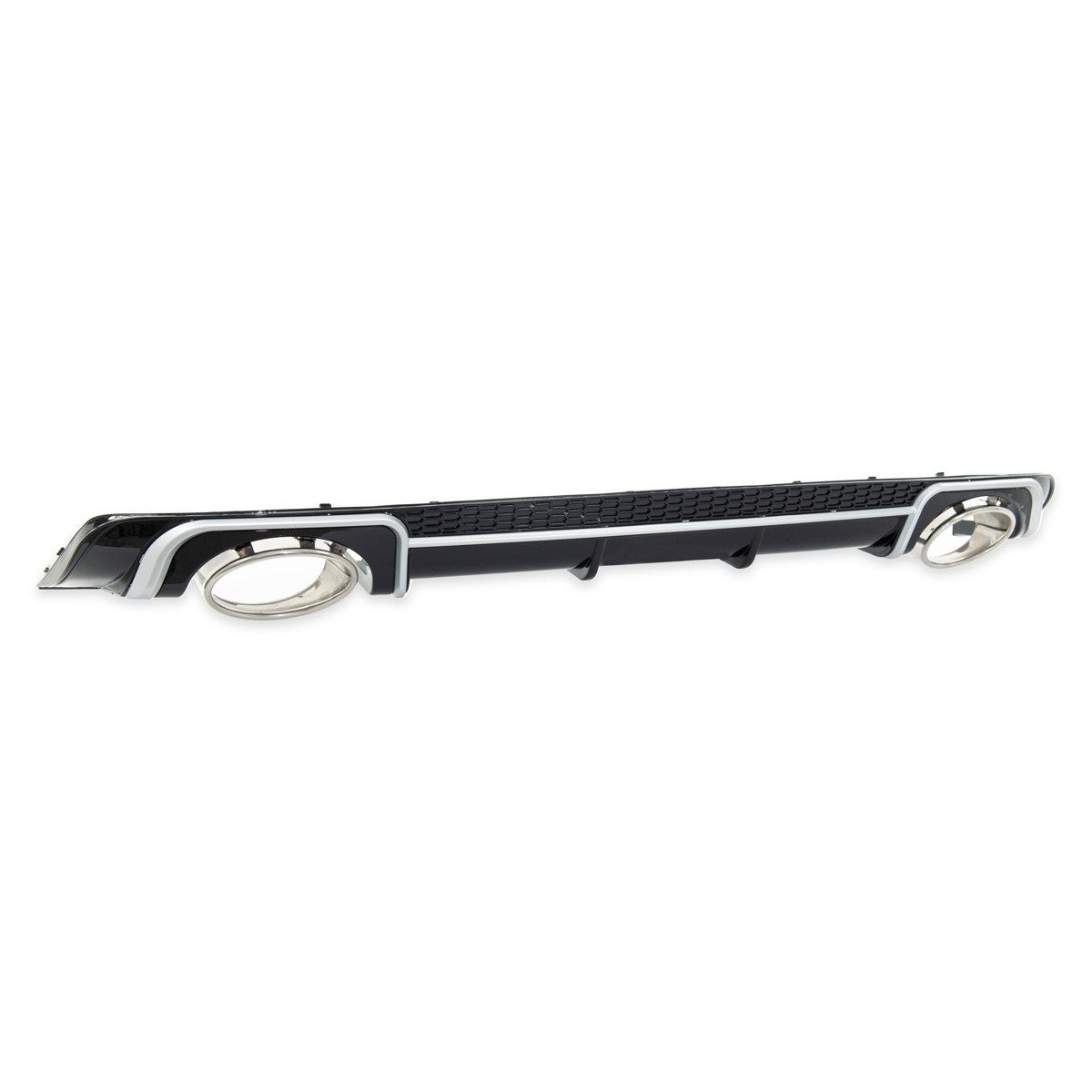Heckdiffusor Silber & Hochglanz Schwarz passend für Audi A3 8V Sportback 2013-2015