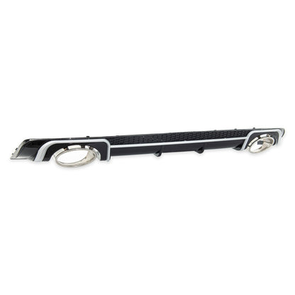 Heckdiffusor Silber & Hochglanz Schwarz passend für Audi A3 8V Sportback 2013-2015