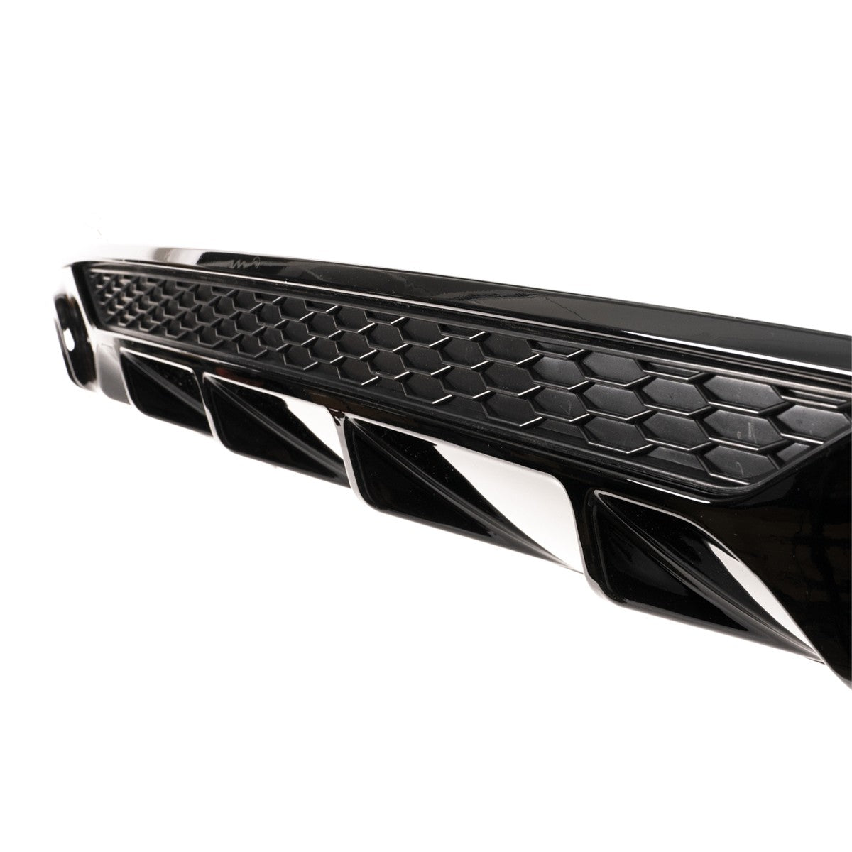 Heckstoßstange Diffusor Hochglanz Schwarz passend für Audi A3 8V Limousine 2016-2019