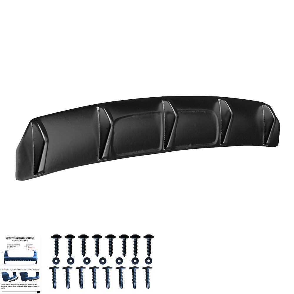 Heckstoßstange Diffusor Hochglanz Schwarz passend für Audi SQ5 / Q5 S-Line Mk2 2017-2020