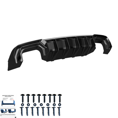 Heckdiffusor passend für Audi S3 Sportback 8V 2013-2016 Hochglanz Schwarz