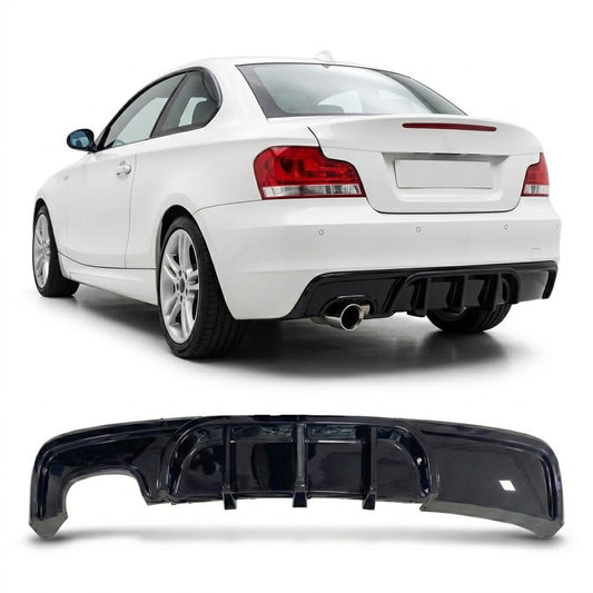 Heckdiffusor Hochglanz Schwarz passend für BMW 1er E82 E88 2007-2013