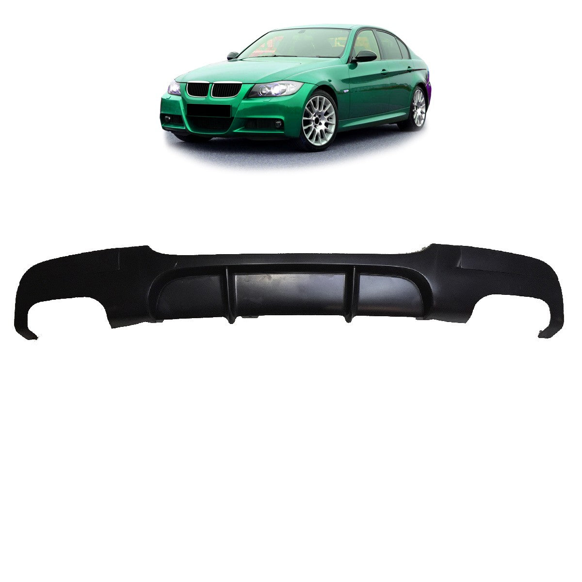Heckdiffusor passend für BMW 3er E90 E91 Limousine Touring 2005-2011